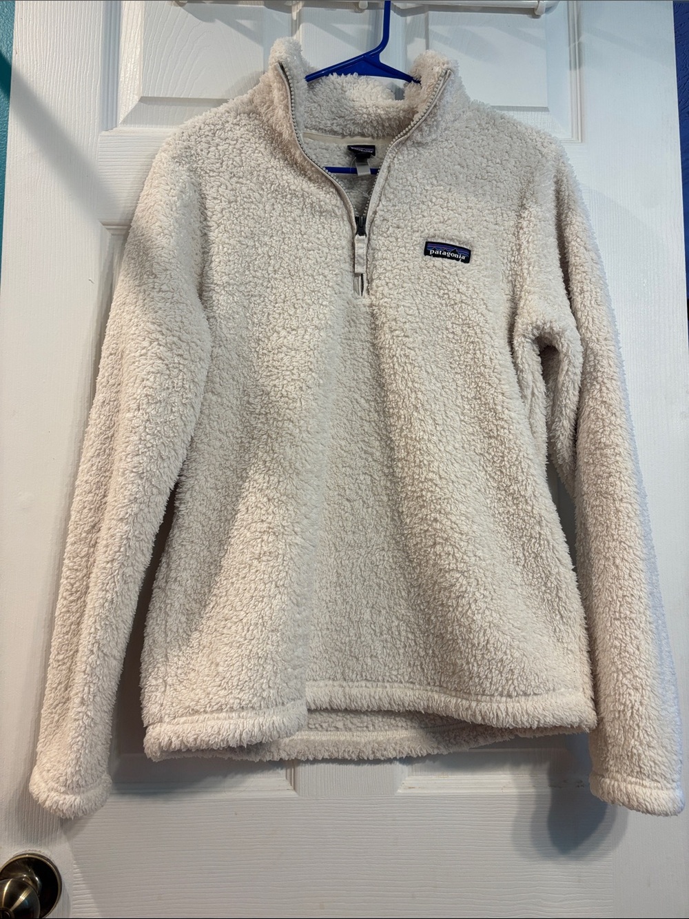 Patagonia Off-White Sherpa Quarter-Zip Pullover